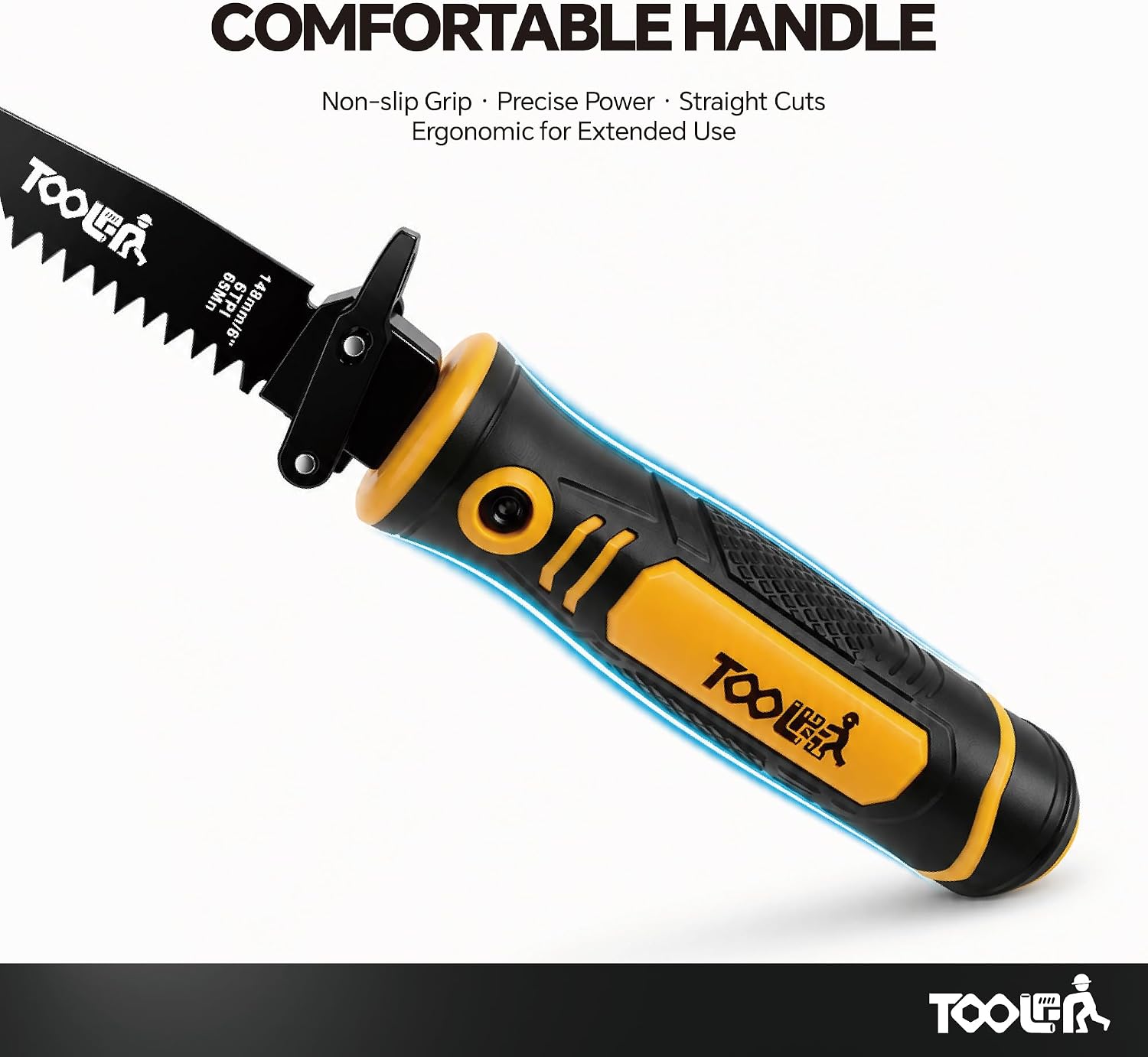 8-In-1 Multi Blades Hand Saw, Drywall, Hacksaw, Jab Saw & Wood Cutter Tool | Blade Quick Change Mechanism, For Cutting Drywall, Wood, Metel, Plastic, Plywood. Lightweight manual saw - Image 7