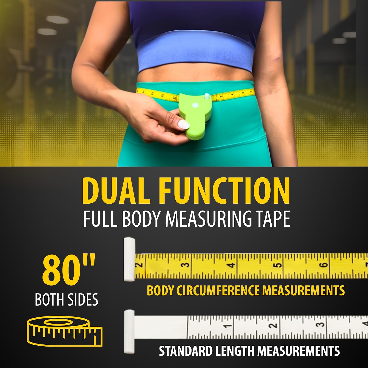 Perfect Measuring Tape - The Original Body Tape Measure, White, 80 Inch | Automatic Telescopic Tape Measure, Retractable Measuring Tape for Body, Waist, Hip, Bust, Arms and More - Image 3